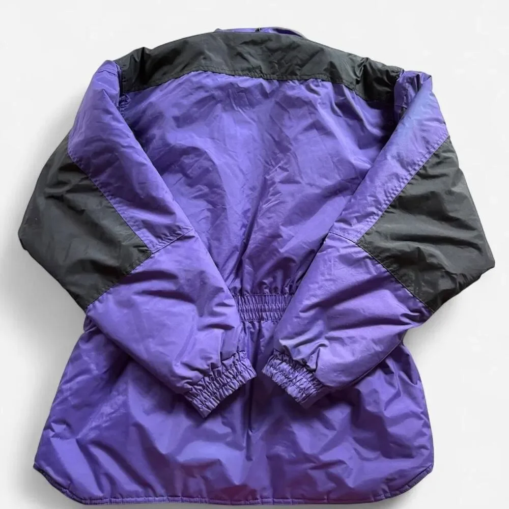 90s Ski Gear jacket colorblock Purple & Black women’s Large